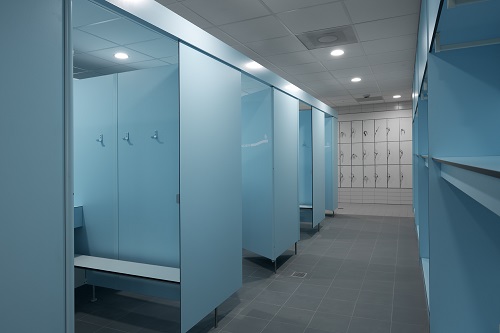 Herbokern sanitaire wanden Herbokern lockers zwembad