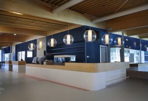 maatwerk interieurbouw balie Zwembad Bodegraven