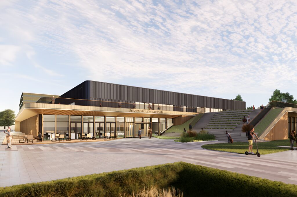 Aluminium vliesgevels - USC Leiden ontwerp