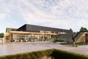 Aluminium vliesgevels - USC Leiden ontwerp